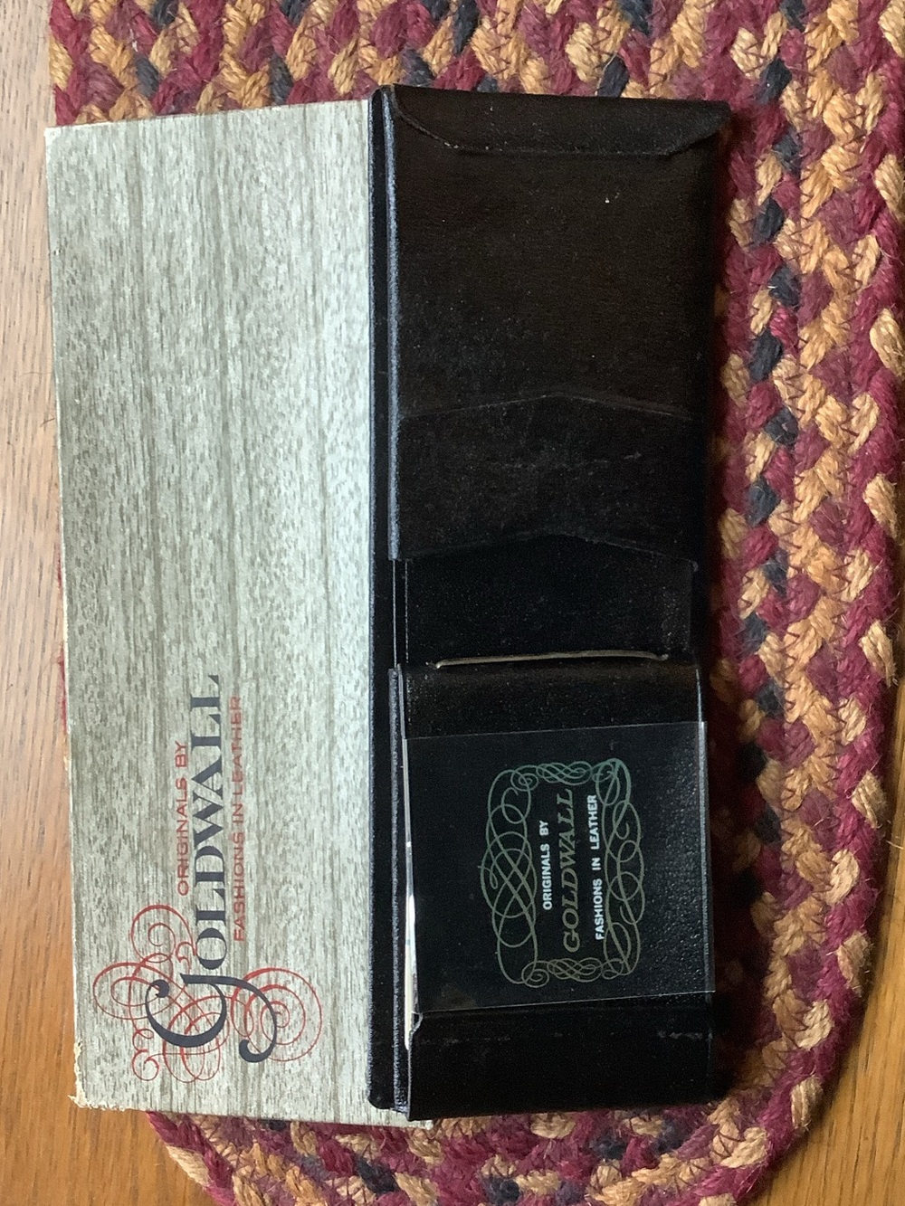 Goldwall Vintage Leather Black Men's Card Holder Wallet